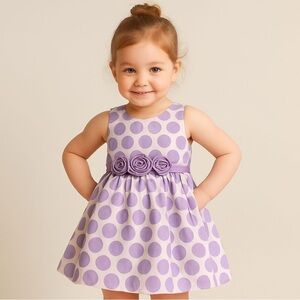 Marmellata Classics Girls Polka Dot Dress - Size 4